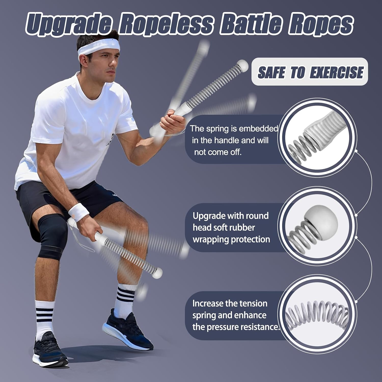 2nd Gen Ropeless Battle Ropes  - огляд і ціна Home Gym Portable