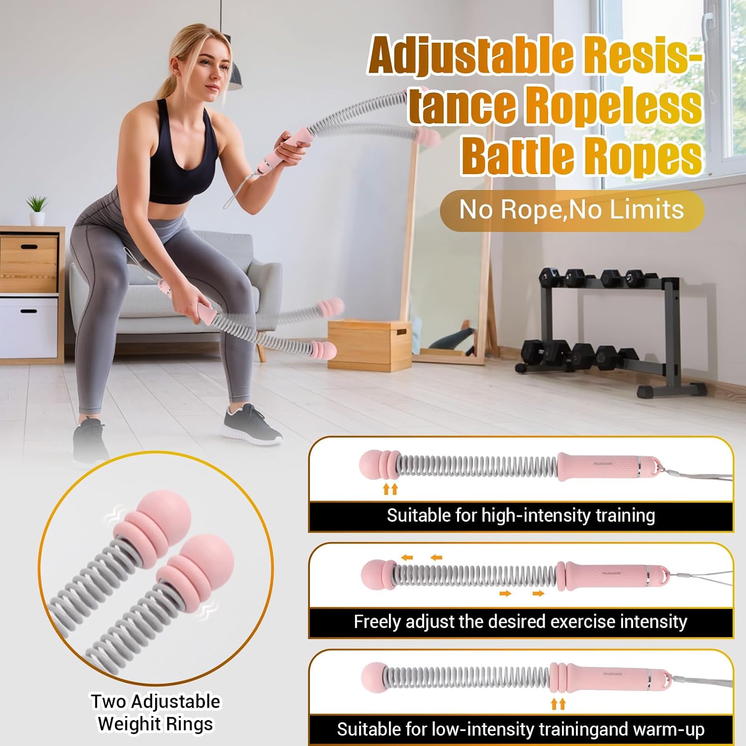 Portable Ropeless Battle Ropes - огляд і ціна Home Gym Portable